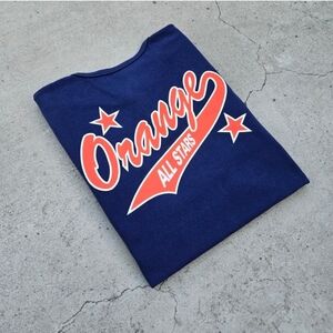 Orange allstars mens size L Navy blue Graphic print t-shirt